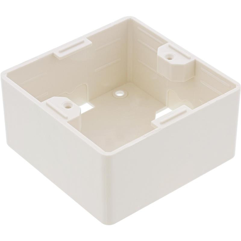 Surface mount frame for flush box pure white RAL9010