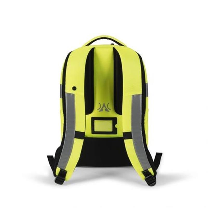 Dicota Hi-Vis rugzak Geel Polyethyleentereftalaat PET Thermoplastic polyurethaan TPU 