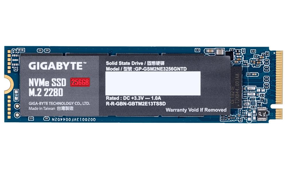 Gigabyte GP-GSM2NE3256GNTD internal solid state drive M.2 256 GB PCI Express 3.0 NVMe