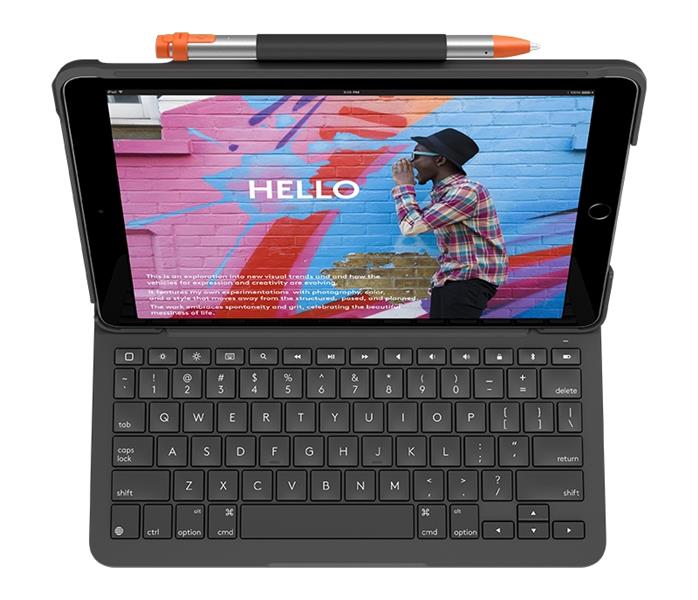 Logitech Slim Folio Grafiet Bluetooth QWERTZ Duits