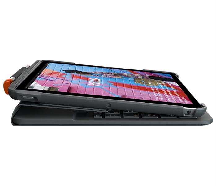 Logitech Slim Folio Grafiet Bluetooth QWERTZ Duits