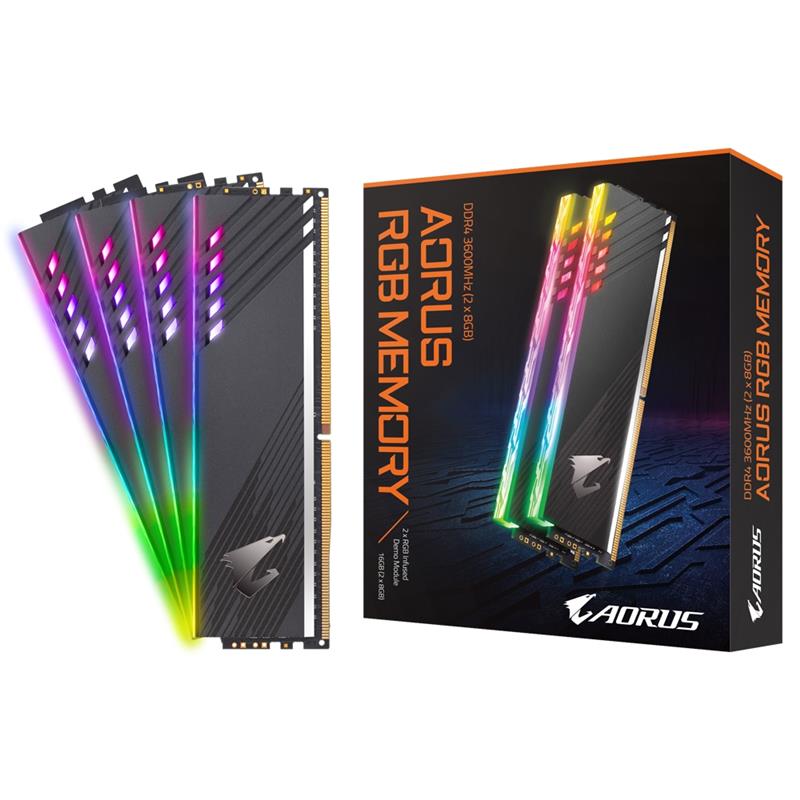 Gigabyte AORUS RGB geheugenmodule 16 GB 2 x 8 GB DDR4 3600 MHz