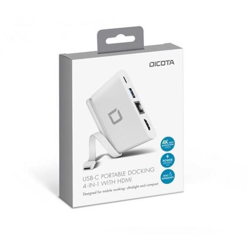 DICOTA USB-C Portable Docking 4-in-1