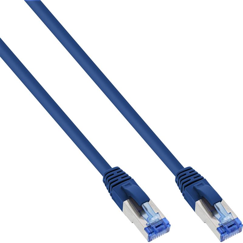 InLine Patchkabel Cat 6 A S-STP PiMF LSZH 500MHz blauw 20m