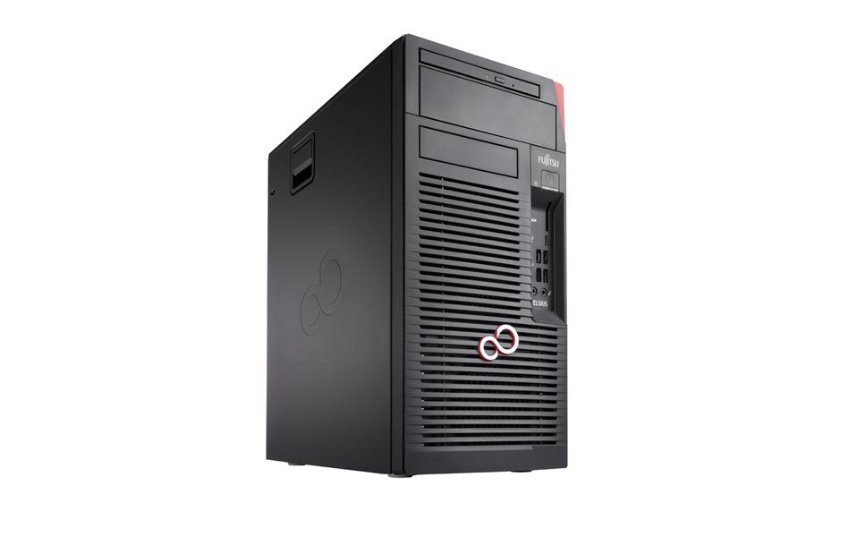 Fujitsu CELSIUS W580power Intel® 9de generatie Core™ i9 i9-9900K 32 GB DDR4-SDRAM 512 GB SSD Micro Tower Zwart, Rood Workstation Windows 10 Pro