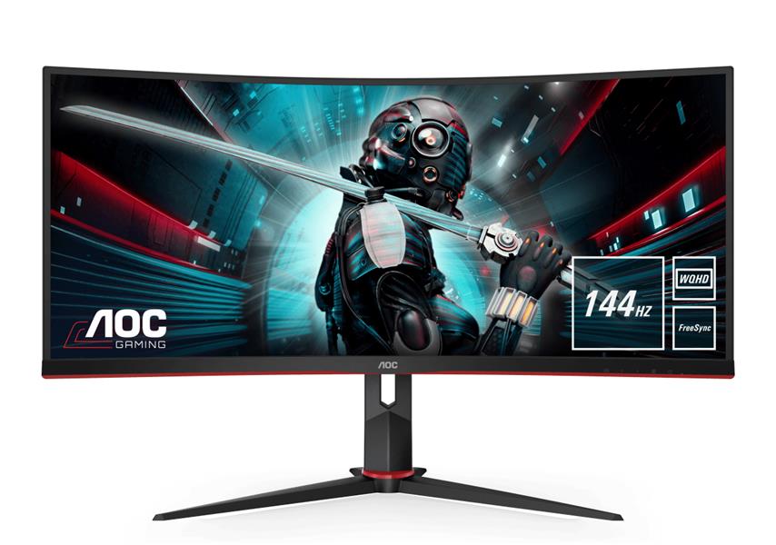 AOC Gaming CU34G2X/BK computer monitor 86,4 cm (34"") 3440 x 1440 Pixels WQHD LED Zwart