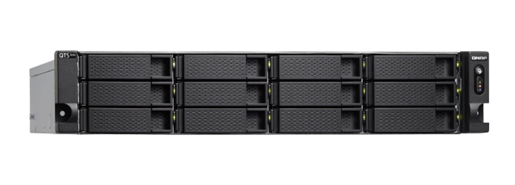 QNAP TS-h1277XU-RP NAS Rack (2U) Ethernet LAN Zwart, Grijs 3700X