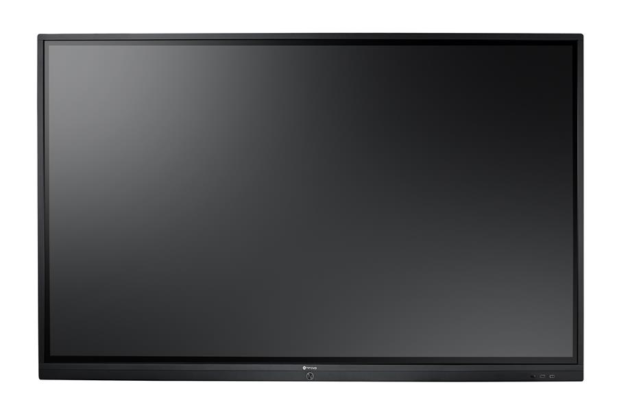 AG Neovo IFP-7502 Interactief flatscreen 189,2 cm (74.5"") IPS Wifi 350 cd/m² 4K Ultra HD Zwart Touchscreen Type processor Android 8.0