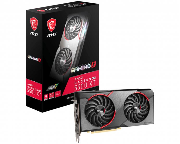 MSI Radeon RX 5500 XT Gaming X AMD 8 GB GDDR6