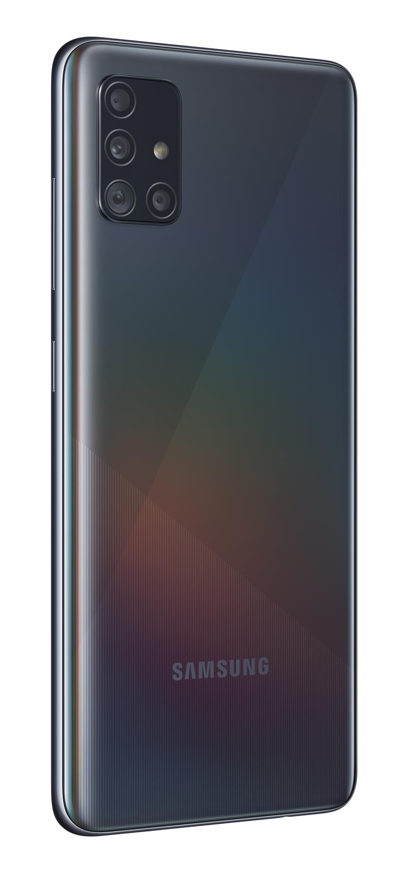 Samsung Galaxy A51 SM-A515F 16,5 cm (6.5"") 4 GB 128 GB Dual SIM 4G USB Type-C Zwart 4000 mAh