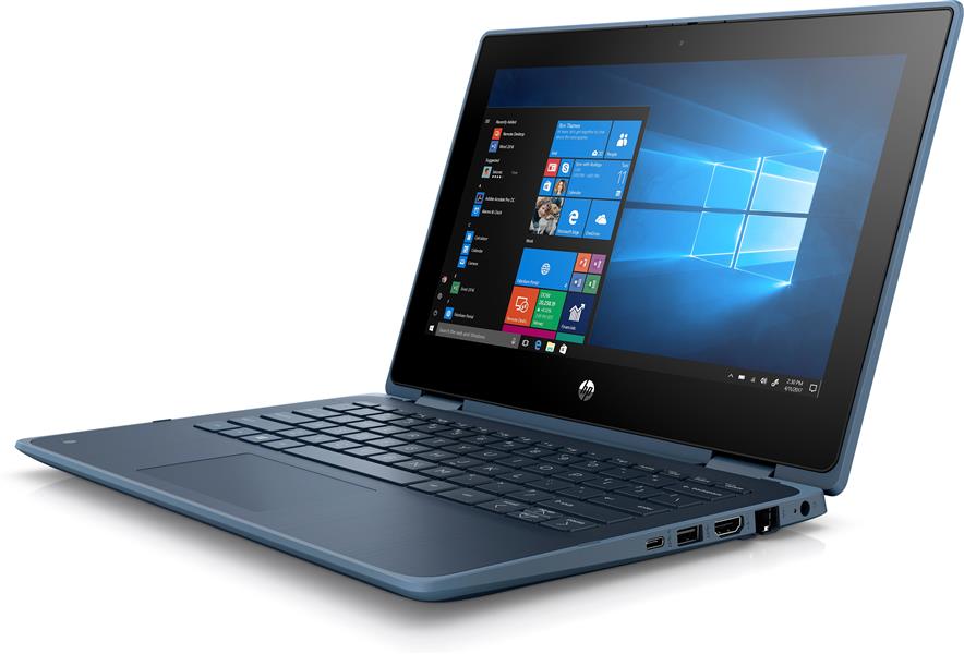 HP ProBook x360 11 G5 EE Hybride (2-in-1) Blauw 29,5 cm (11.6"") 1366 x 768 Pixels Touchscreen Intel® Pentium® Silver 4 GB DDR4-SDRAM 128 GB SSD Wi-Fi