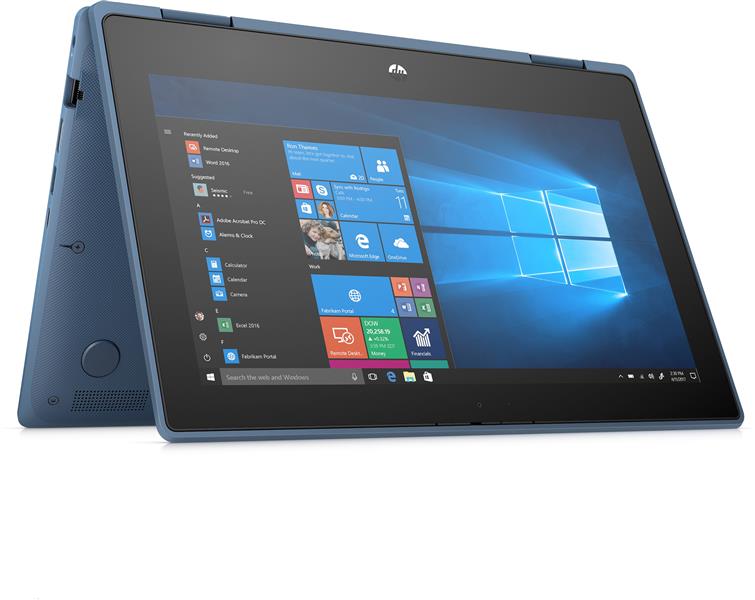 HP ProBook x360 11 G5 EE Hybride (2-in-1) Blauw 29,5 cm (11.6"") 1366 x 768 Pixels Touchscreen Intel® Pentium® Silver 4 GB DDR4-SDRAM 128 GB SSD Wi-Fi