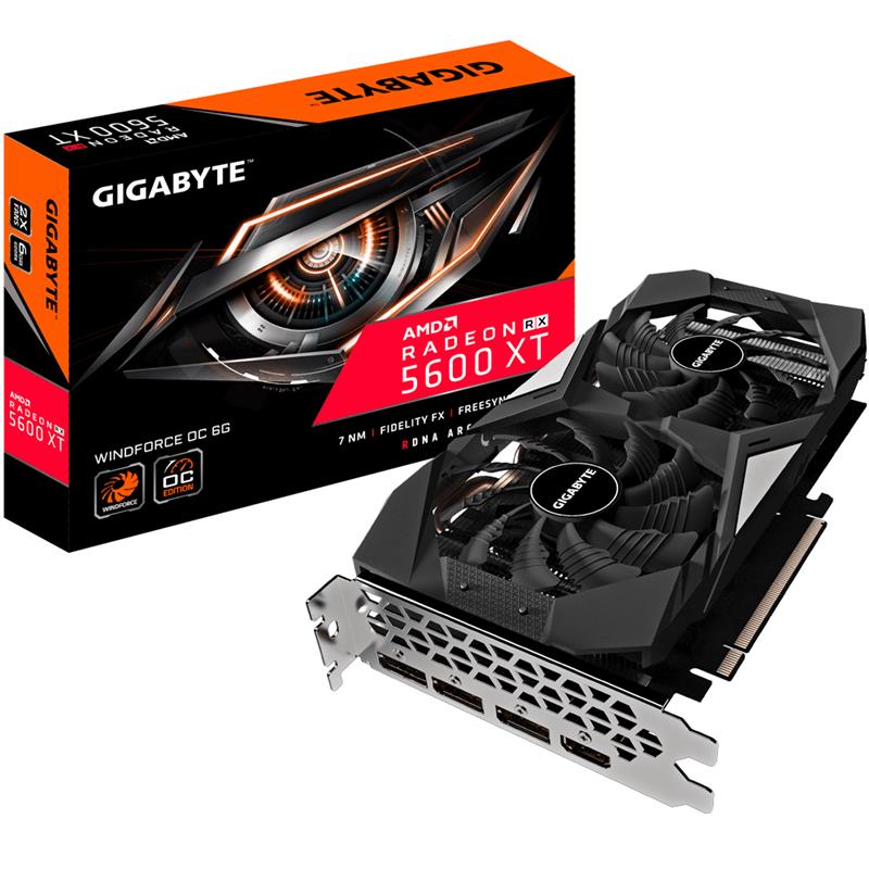 Gigabyte GV-R56XTWF2OC-6GD videokaart AMD Radeon RX 5600 XT 6 GB GDDR6