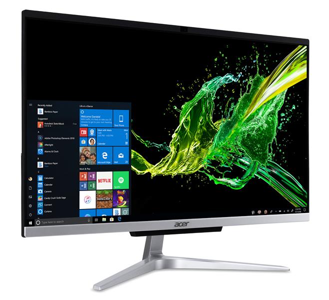 Acer Aspire C24-963 I5518 NL Intel® Core™ i5 i5-1035G1 60,5 cm (23.8"") 1920 x 1080 Pixels Alles-in-één-pc 8 GB DDR4-SDRAM 1,26 TB HDD+SSD Windows 10 