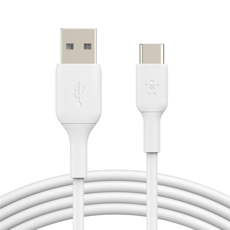 Belkin CAB001BT2MWH USB-kabel 2 m USB A USB C Wit