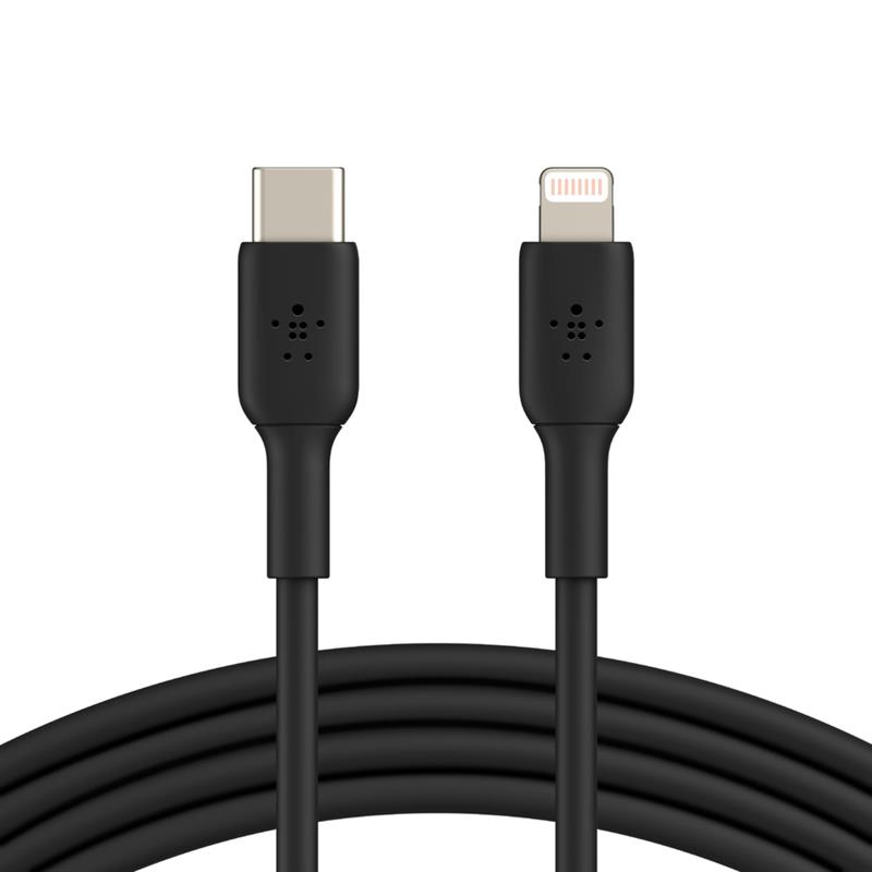 Belkin CAA003BT1MBK Lightning-kabel 1 m Zwart