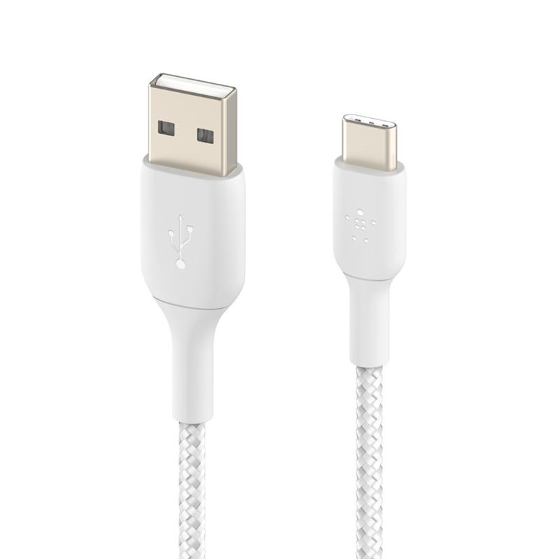 Belkin CAB002BT3MWH USB-kabel 3 m USB A USB C Wit