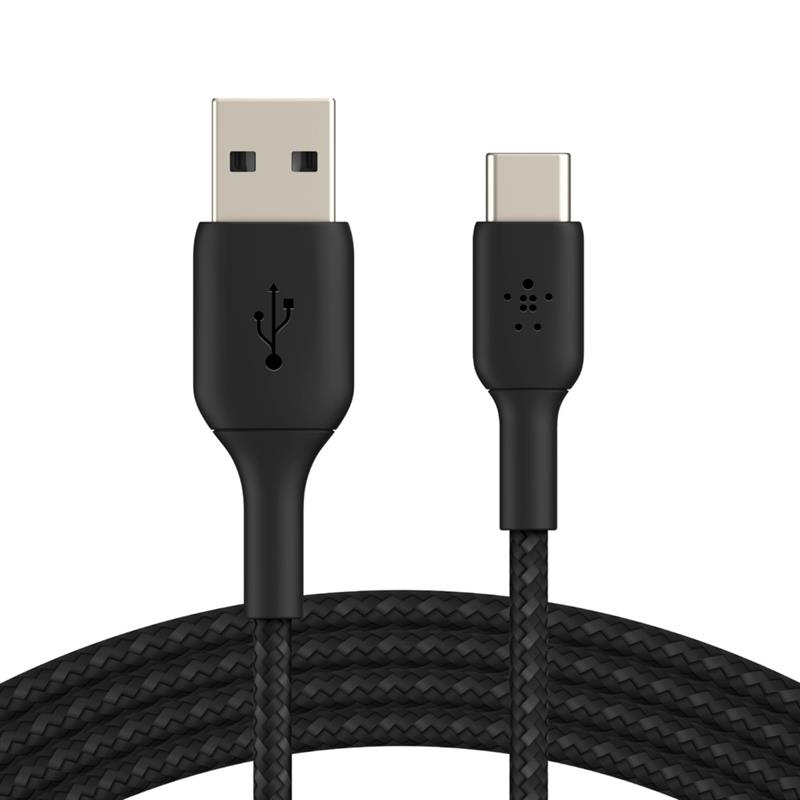 Belkin CAB002BT3MBK USB-kabel 3 m USB A USB C Zwart