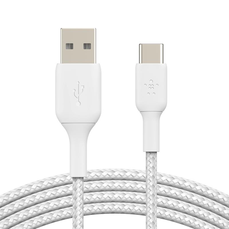 Belkin CAB002BT2MWH USB-kabel 2 m USB A USB C Wit