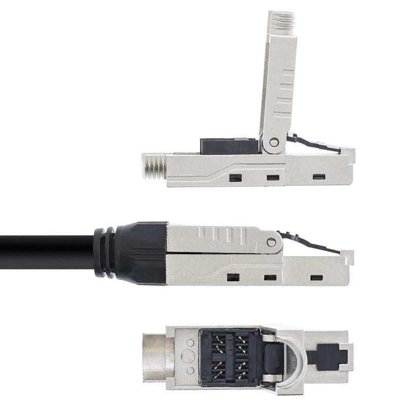 InLine Patch cable U UTP Cat 6A halogen-free AWG23 copper black 25m