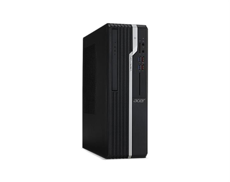 Acer Veriton X VX2665G Intel® Core™ i3 i3-9100 4 GB DDR4-SDRAM 128 GB SSD Windows 10 Home Desktop PC Zwart, Zilver