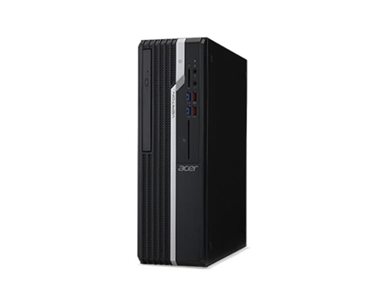 Acer Veriton X VX2665G Intel® Core™ i3 i3-9100 4 GB DDR4-SDRAM 128 GB SSD Windows 10 Home Desktop PC Zwart, Zilver
