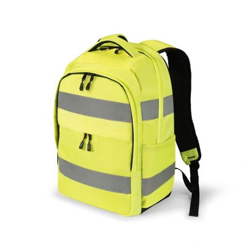 Dicota Hi-Vis rugzak Geel Polyethyleentereftalaat PET Thermoplastic polyurethaan TPU 