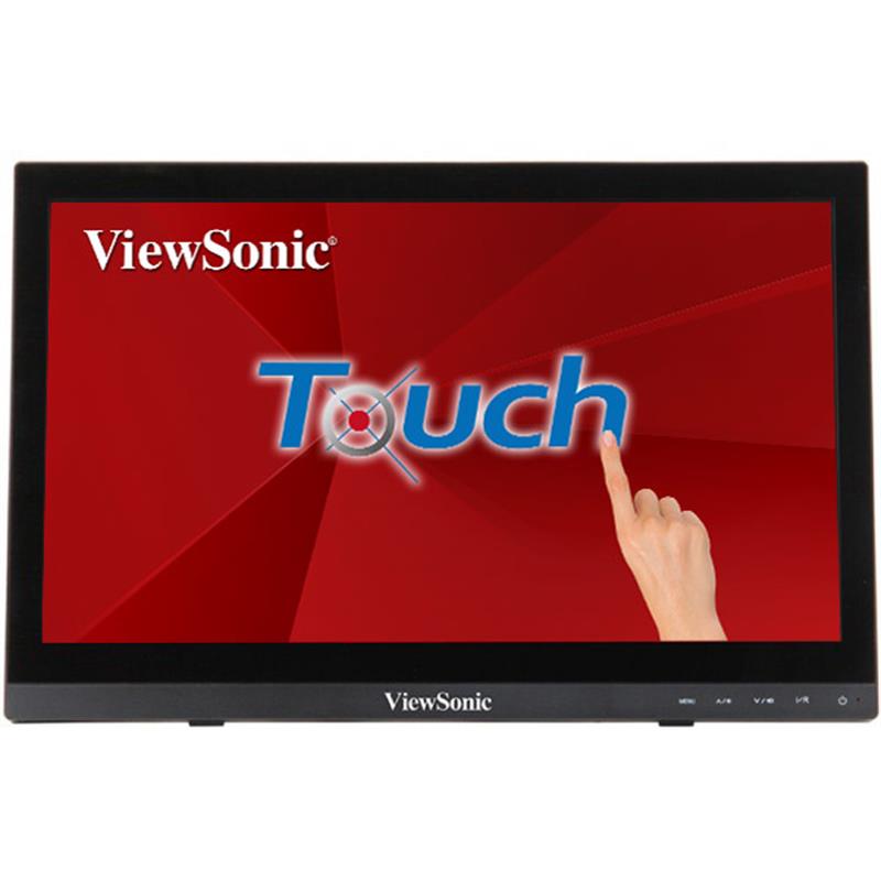 Viewsonic TD1630-3 touch screen-monitor 39,6 cm (15.6"") 1366 x 768 Pixels Multi-touch Multi-gebruiker Zwart