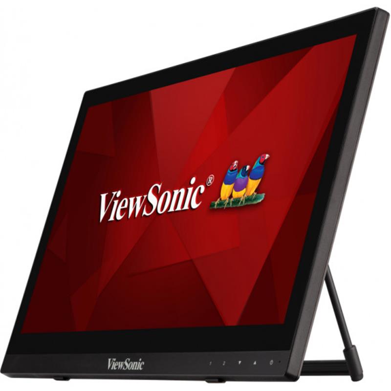Viewsonic TD1630-3 touch screen-monitor 39,6 cm (15.6"") 1366 x 768 Pixels Multi-touch Multi-gebruiker Zwart