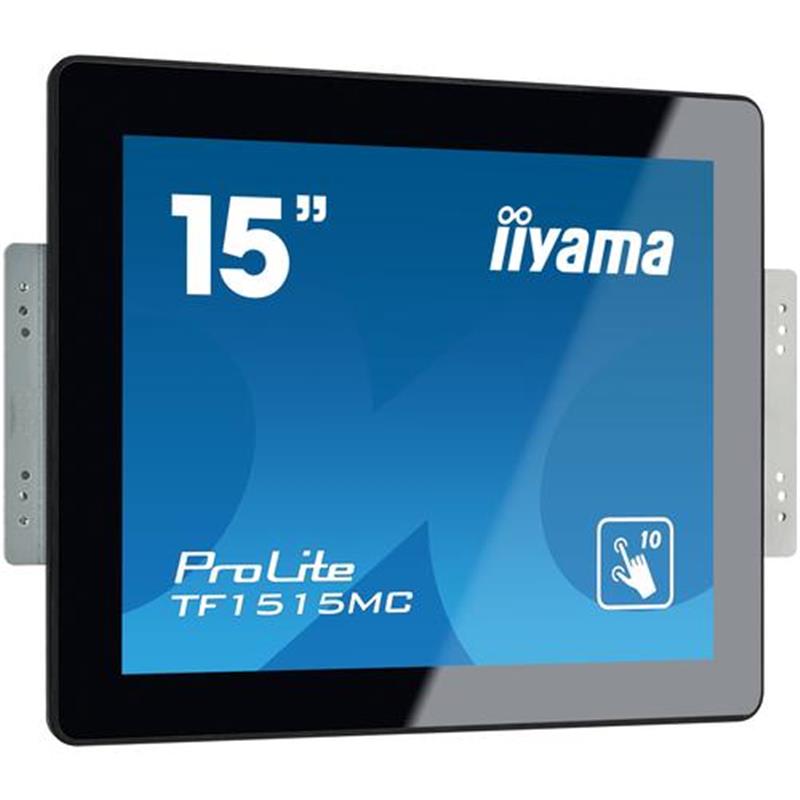 iiyama ProLite TF1515MC-B2 touch screen-monitor 38,1 cm (15"") 1024 x 768 Pixels Multi-touch Zwart