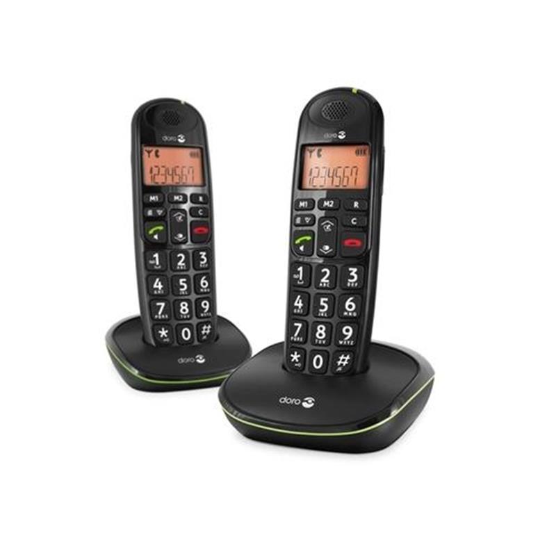 Doro PhoneEasy 100w Duo Dect Black