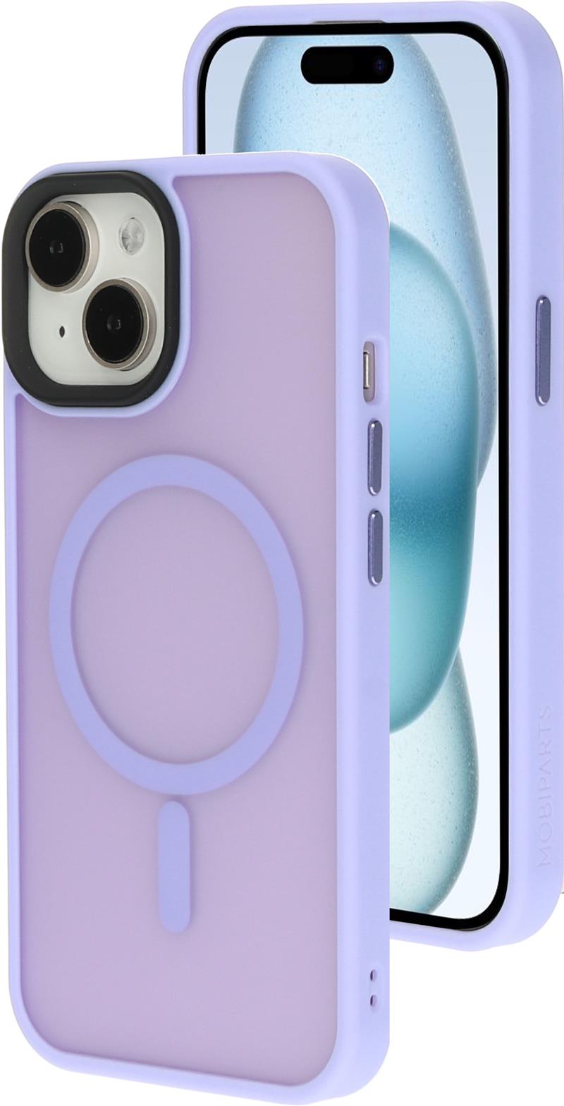 Mobiparts Hardcover Apple iPhone 15 Satin Lila (Magsafe Compatible)