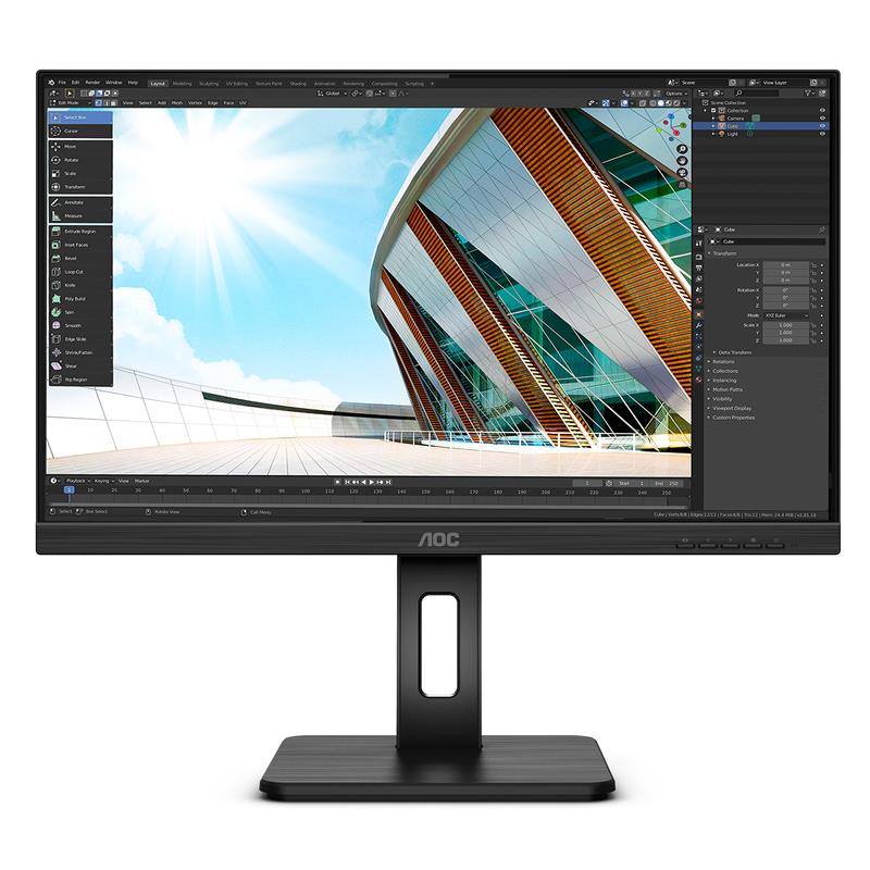 AOC 24P2Q LED display 60,5 cm (23.8"") 1920 x 1080 Pixels Full HD Zwart