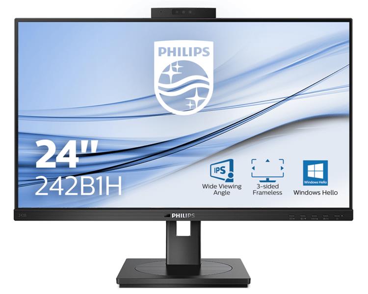 Philips B Line 242B1H/00 LED display 60,5 cm (23.8"") 1920 x 1080 Pixels Full HD Zwart