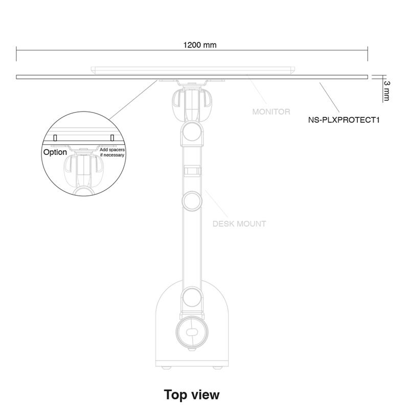 Newstar transparant scherm