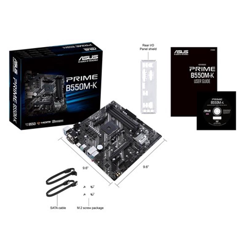 ASUS PRIME B550M-K Socket AM4 Micro ATX AMD B550
