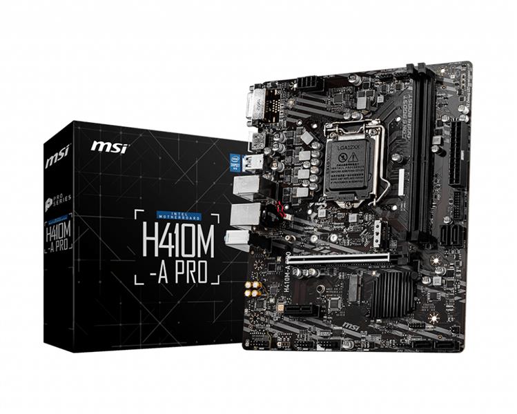 MSI H410M-A PRO LGA 1200 micro ATX Intel H410