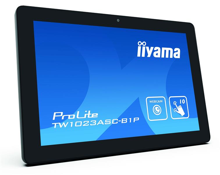 iiyama ProLite TW1023ASC-B1P touch screen-monitor 25,6 cm (10.1"") 1280 x 800 Pixels Multi-touch Multi-gebruiker Zwart