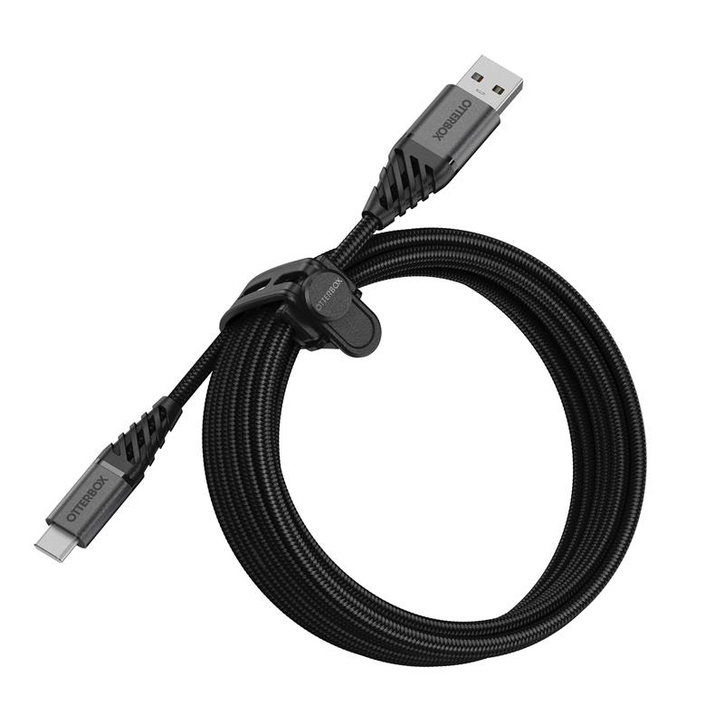 OtterBox Nylon Braided Charge Sync Cable USB-C 3m Black