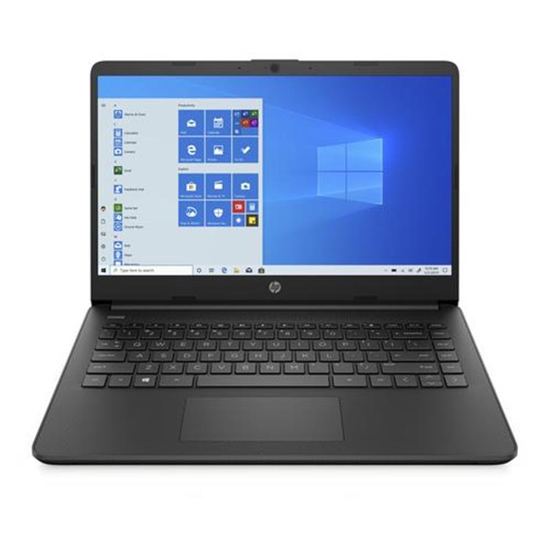 HP 14s-fq0050nd DDR4-SDRAM Notebook 35 6 cm 14 1366 x 768 Pixels AMD Ryzen 3 4 GB 128 GB SSD Wi-Fi 5 802 11ac Windows 10 Home S Zwart