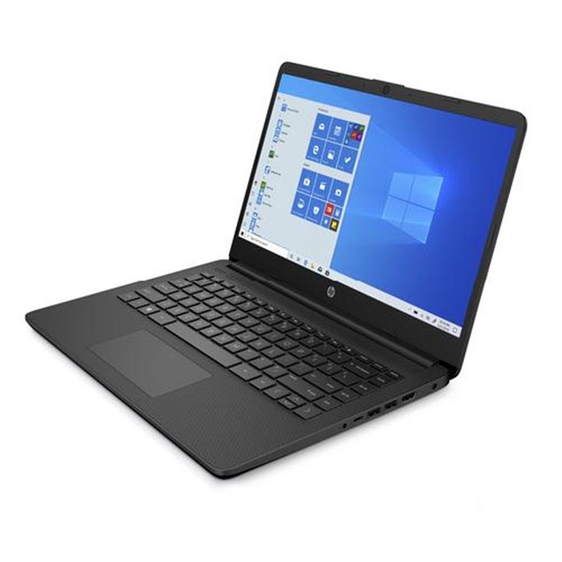 HP 14s-fq0050nd DDR4-SDRAM Notebook 35 6 cm 14 1366 x 768 Pixels AMD Ryzen 3 4 GB 128 GB SSD Wi-Fi 5 802 11ac Windows 10 Home S Zwart
