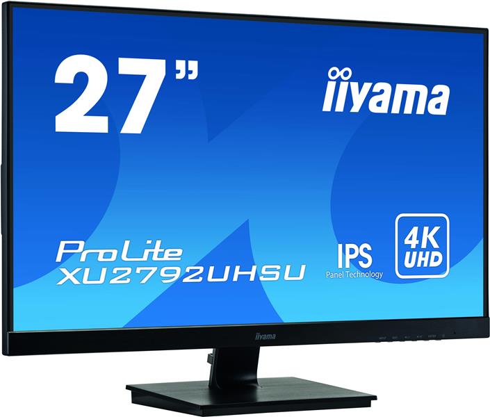 iiyama ProLite XU2792UHSU-B1 LED display 68,6 cm (27"") 3840 x 2160 Pixels 4K Ultra HD Zwart