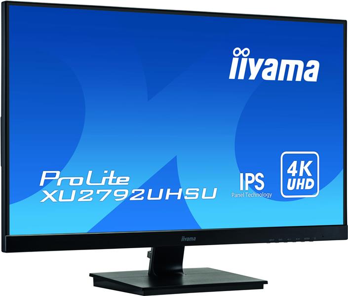 iiyama ProLite XU2792UHSU-B1 LED display 68,6 cm (27"") 3840 x 2160 Pixels 4K Ultra HD Zwart