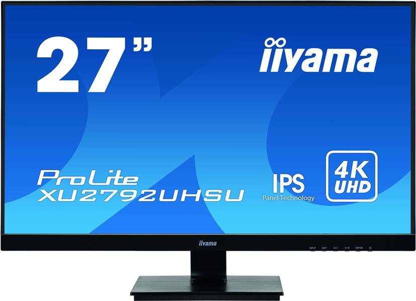 iiyama ProLite XU2792UHSU-B1 LED display 68,6 cm (27"") 3840 x 2160 Pixels 4K Ultra HD Zwart