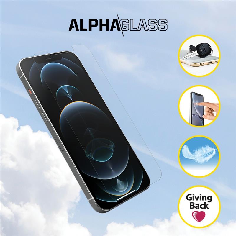 OtterBox Alpha Glass Series voor Apple iPhone 12 Pro Max, transparant