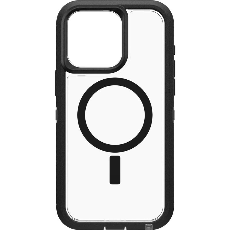 OtterBox Defender XT Series voor iPhone 15 Pro Max, Dark Side (Clear / Black)
