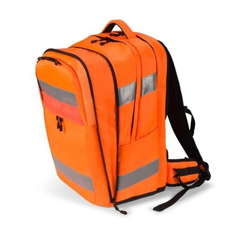 Dicota Hi-Vis rugzak Oranje Polyethyleentereftalaat PET Thermoplastic polyurethaan TPU 