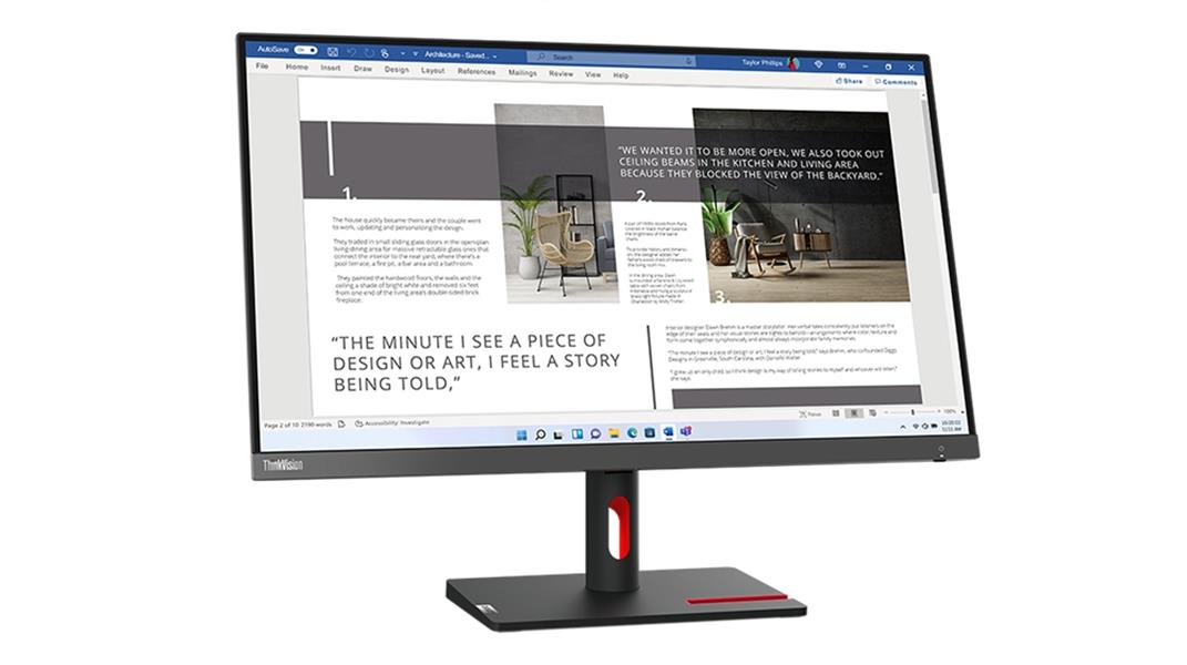 Lenovo ThinkVision S27i-30 LED display 68,6 cm (27"") 1920 x 1080 Pixels Full HD Grijs