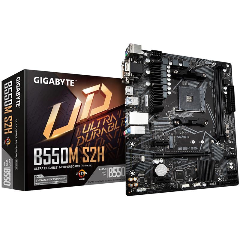 Gigabyte B550M S2H Socket AM4 Micro ATX AMD B550