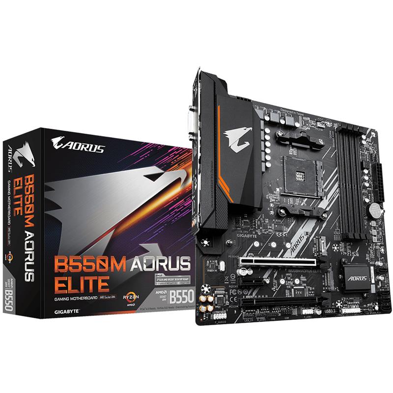 Gigabyte B550M AORUS ELITE Socket AM4 Micro ATX AMD B550